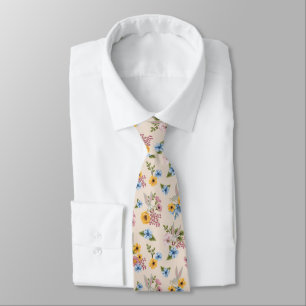 BUGS BUNNY™ Floral Embroidery Pattern Neck Tie