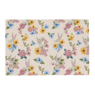 BUGS BUNNY™ Floral Embroidery Pattern Placemat