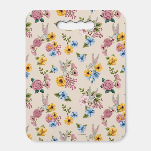 BUGS BUNNY™ Floral Embroidery Pattern Seat Cushion (Front Vertical)
