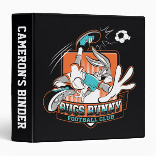 BUGS BUNNY™ Football Club Badge 3 Ring Binder