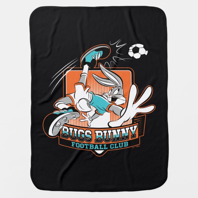 BUGS BUNNY™ Football Club Badge Baby Blanket (Front)