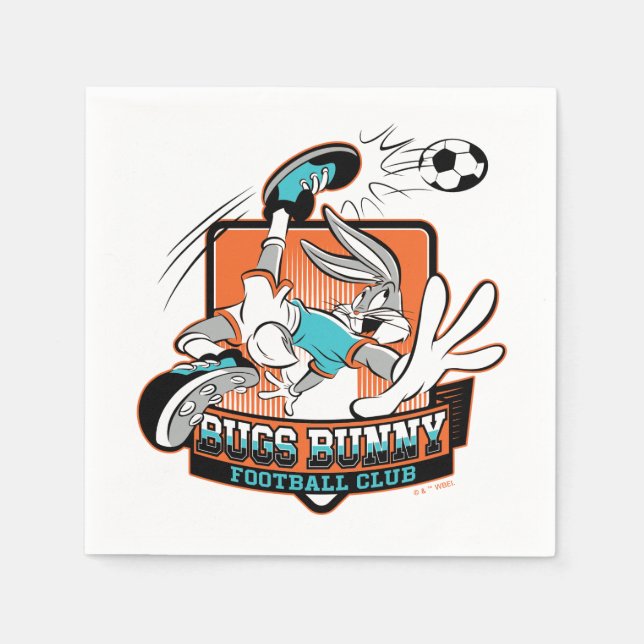 BUGS BUNNY™ Football Club Badge Napkins (Front)