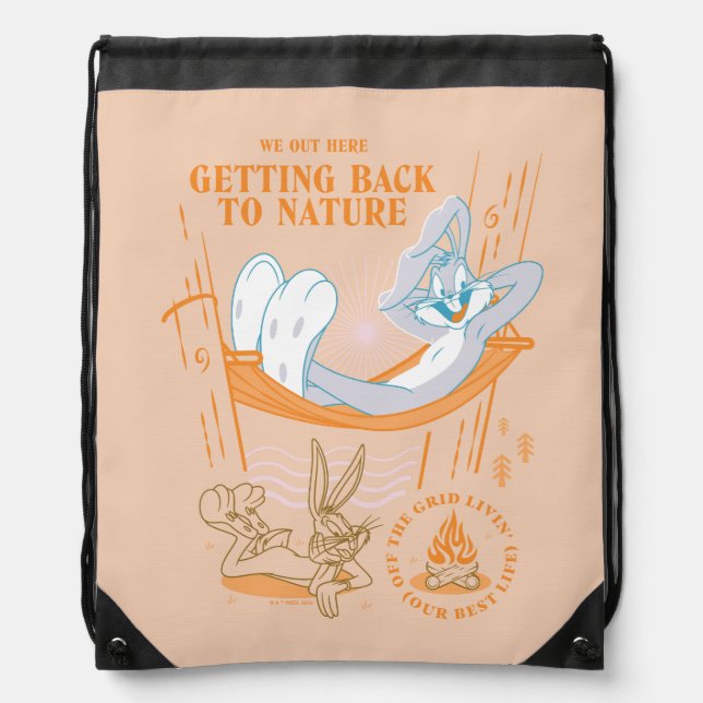 BUGS BUNNY™ Getting Back To Nature Drawstring Bag (Front)
