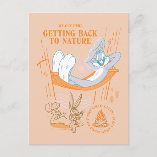 BUGS BUNNY Getting Back To Nature Postcard