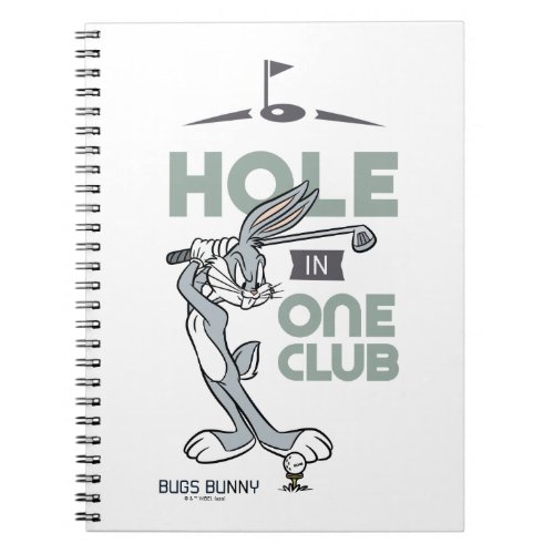 BUGS BUNNY Golfing _ Hole in One Club Notebook