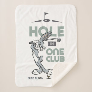 BUGS BUNNY™ Golfing - Hole in One Club Sherpa Blanket