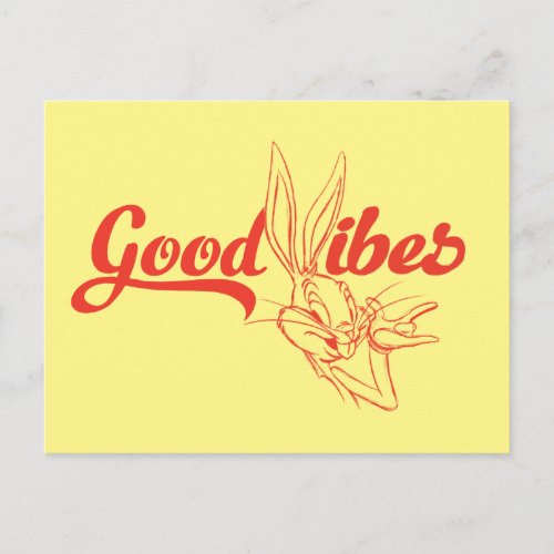 BUGS BUNNYâ  Good Vibes Postcard