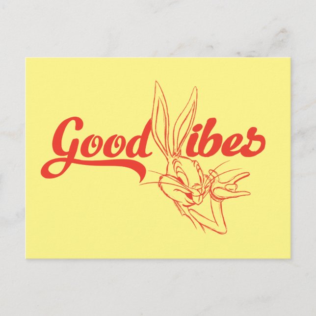 BUGS BUNNY™ | Good Vibes Postcard (Front)