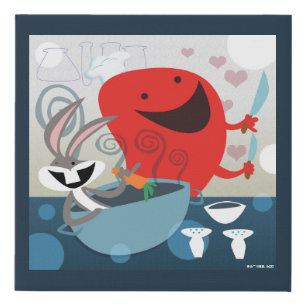 BUGS BUNNY™ & Gossamer Whimsical Meal Prep Faux Canvas Print