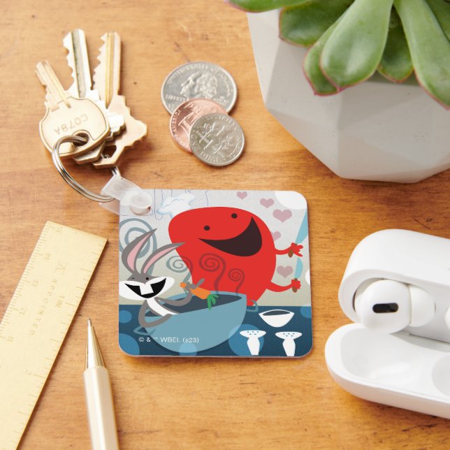 BUGS BUNNY™ & Gossamer Whimsical Meal Prep Keychain (Desk)