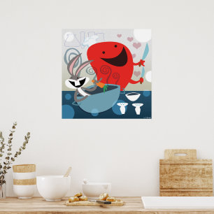 BUGS BUNNY™ & Gossamer Whimsical Meal Prep Poster