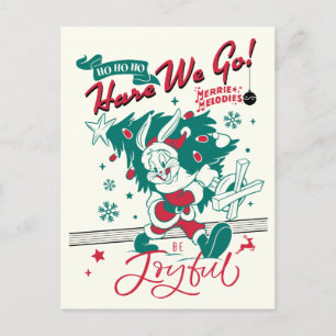 BUGS BUNNY™ - Ho Ho Ho, Hare We Go! Holiday Postcard
