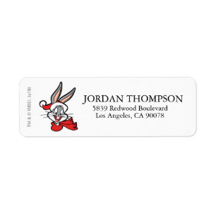 BUGS BUNNY™ Holiday Cheer Label