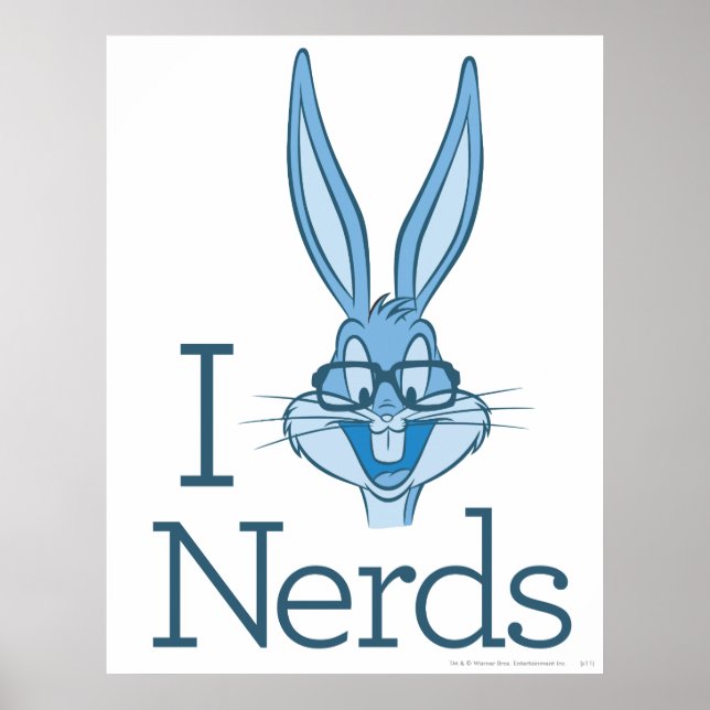 BUGS BUNNY™ - I  Love Nerds Poster (Front)