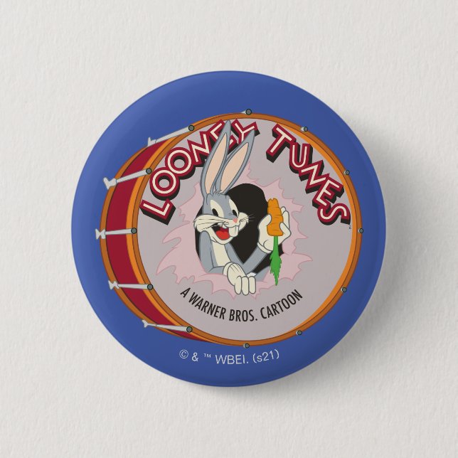 BUGS BUNNY™ Inside LOONEY TUNES™ Drum Button (Front)