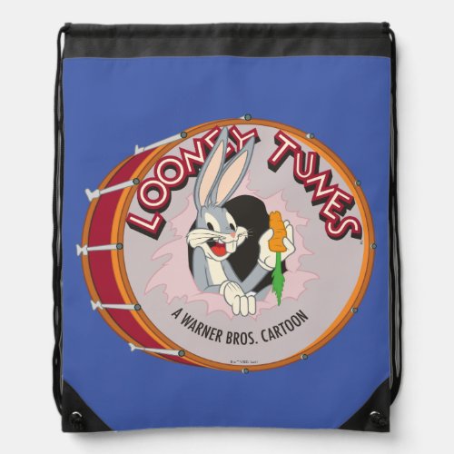 BUGS BUNNY Inside LOONEY TUNES Drum Drawstring Bag