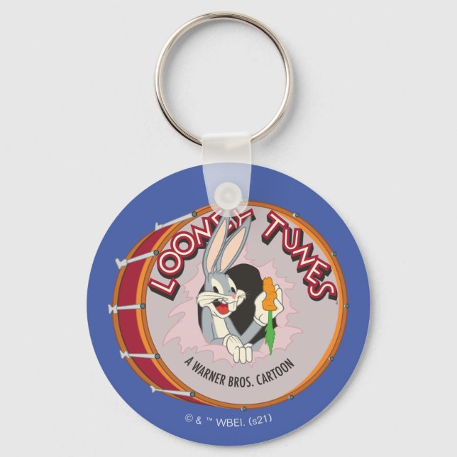 BUGS BUNNY™ Inside LOONEY TUNES™ Drum Keychain (Front)