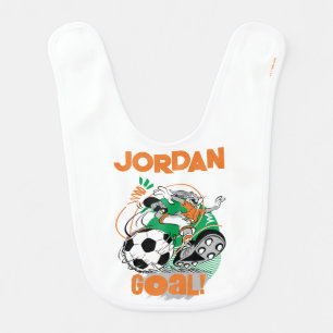 BUGS BUNNY™ Kicking Soccer Goal Baby Bib