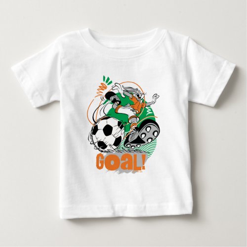 BUGS BUNNYâ Kicking Soccer Goal Baby T_Shirt