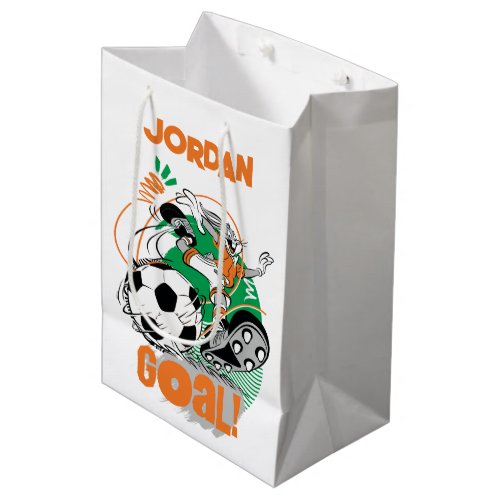 BUGS BUNNY Kicking Soccer Goal Medium Gift Bag