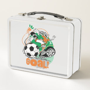 BUGS BUNNY™ Kicking Soccer Goal Metal Lunch Box