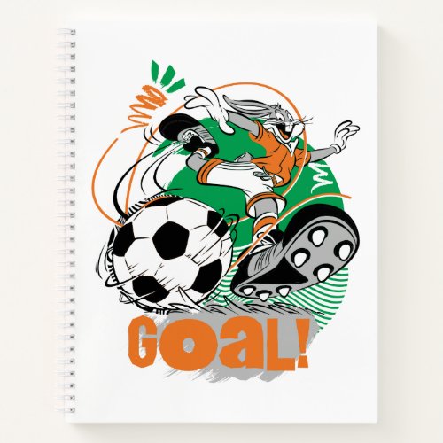 BUGS BUNNY Kicking Soccer Goal Notebook