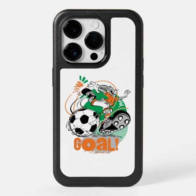 BUGS BUNNY™ Kicking Soccer Goal Otterbox iPhone Case (Back)