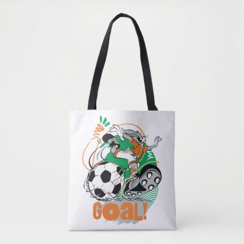 BUGS BUNNY Kicking Soccer Goal Tote Bag