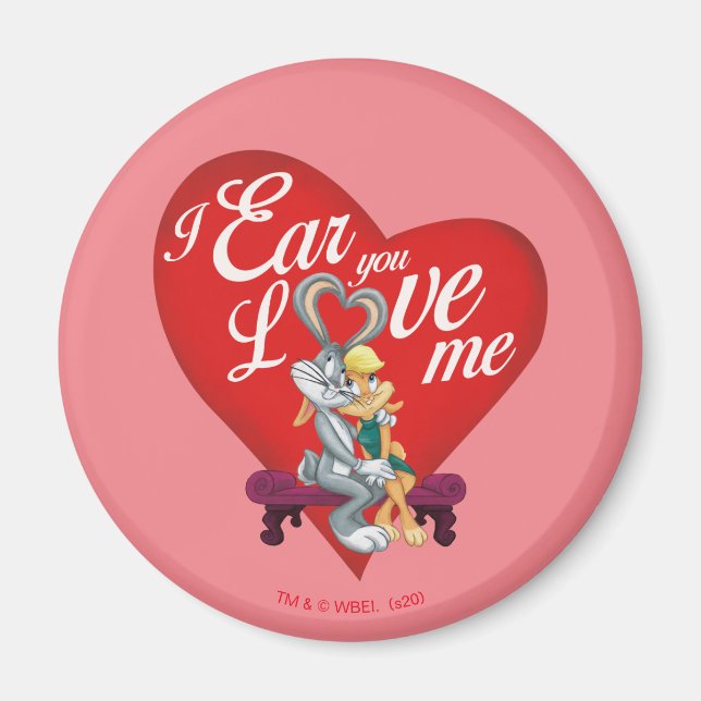 BUGS BUNNY™ & Lola Bunny - I Ear You Love Me Magnet (Front)