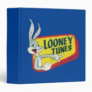 BUGS BUNNY™ LOONEY TUNES™ Retro Patch 3 Ring Binder