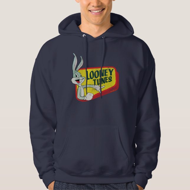 BUGS BUNNY™ LOONEY TUNES™ Retro Patch Hoodie (Front)