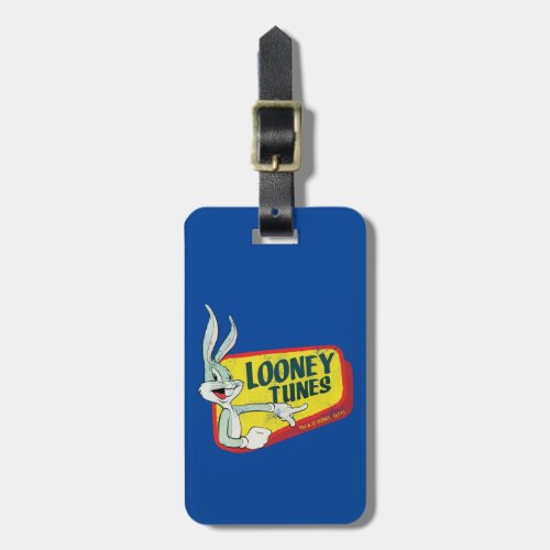 BUGS BUNNY LOONEY TUNES Retro Patch Luggage Tag