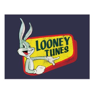 BUGS BUNNY™ LOONEY TUNES™ Retro Patch Postcard