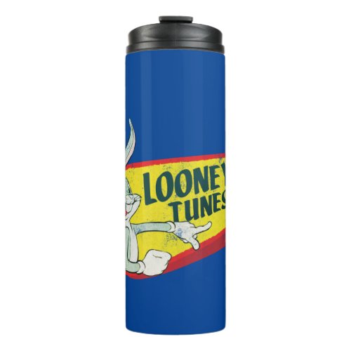 BUGS BUNNY LOONEY TUNES Retro Patch Thermal Tumbler