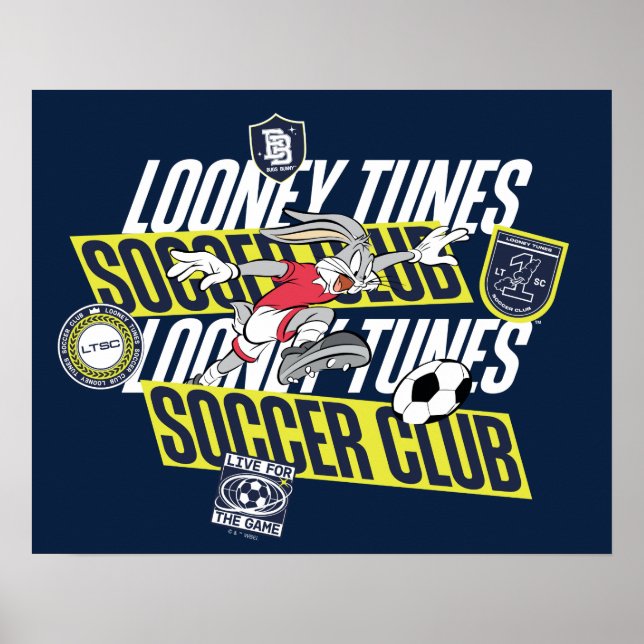 BUGS BUNNY™ LOONEY TUNES™ Soccer Club Poster (Front)