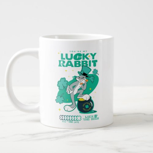 BUGS BUNNY Lucky Rabbit Giant Coffee Mug