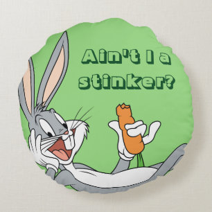 BUGS BUNNY™ Lying Down Eating Carrot Round Pillow
