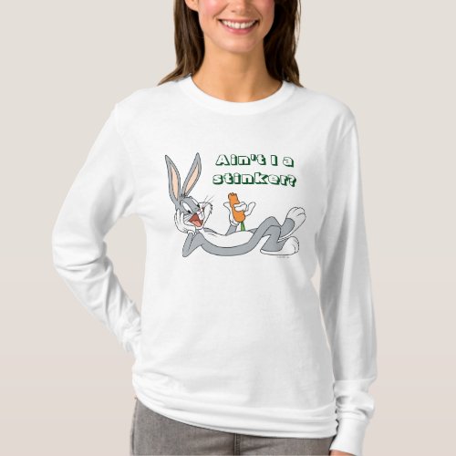 BUGS BUNNY Lying Down Eating Carrot T_Shirt