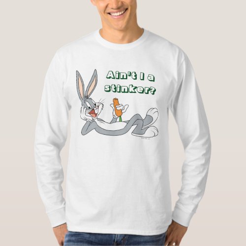 BUGS BUNNY Lying Down Eating Carrot T_Shirt