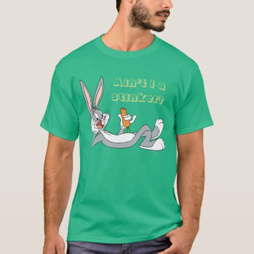 BUGS BUNNY Lying Down Eating Carrot T_Shirt