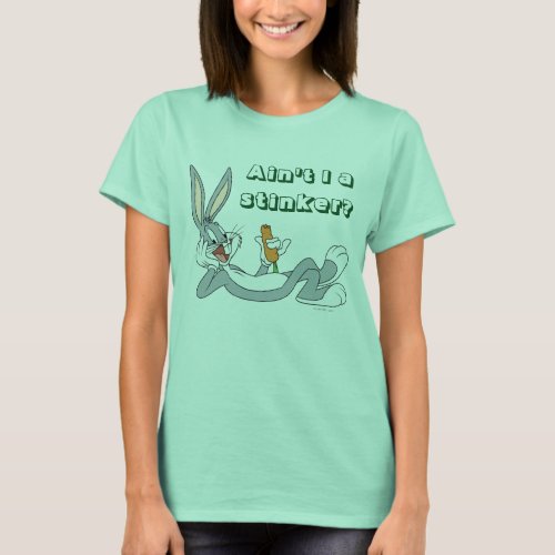 BUGS BUNNY Lying Down Eating Carrot T_Shirt