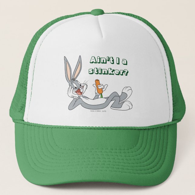 BUGS BUNNY™ Lying Down Eating Carrot Trucker Hat (Front)