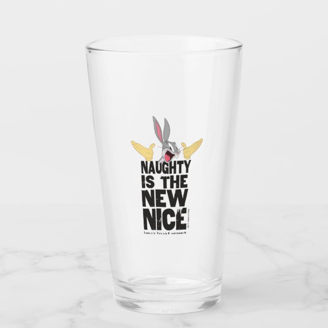 BUGS BUNNY™ "Naughty Is The New Nice" Glass (Front)