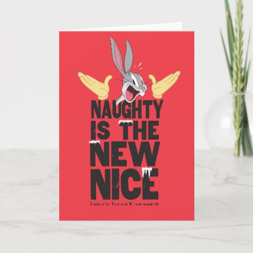 BUGS BUNNYâ Naughty Is The New Nice Holiday Card