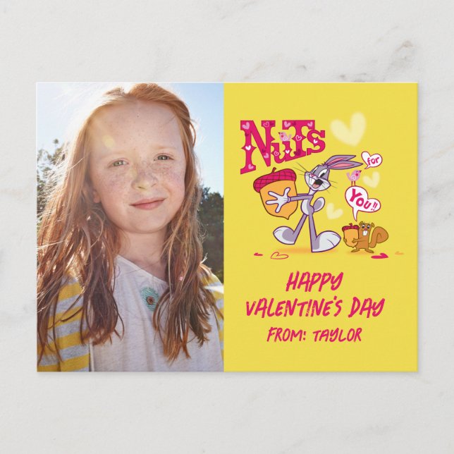 BUGS BUNNY™ Nuts For You | Valentine's Day Postcard (Front)
