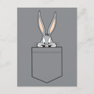 BUGS BUNNY™ Peeking Out Of Pocket Postcard