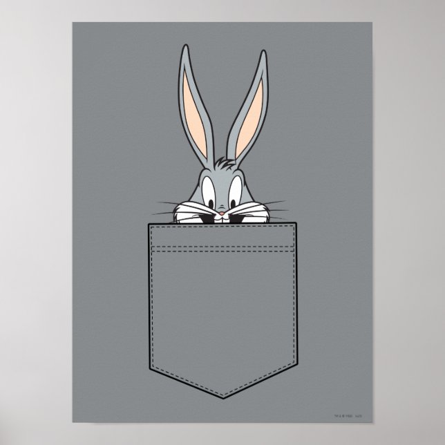 BUGS BUNNY™ Peeking Out Of Pocket Poster (Front)