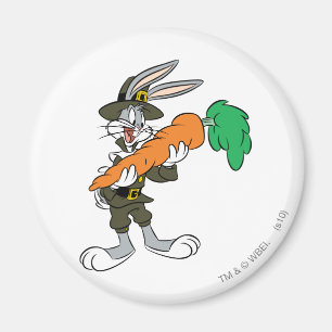 BUGS BUNNY™ Pilgrim Thanksgiving Carrot Magnet