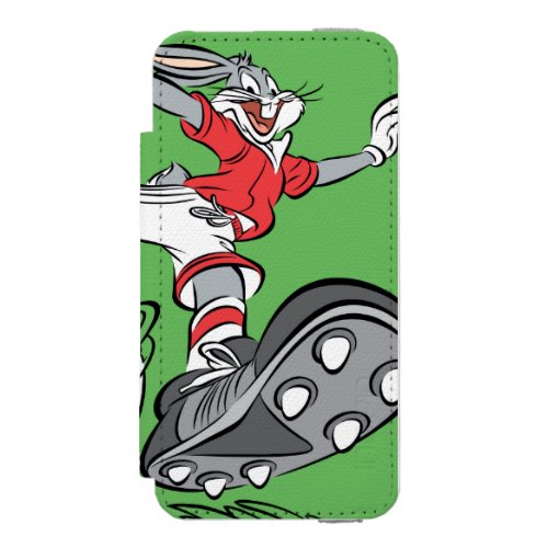 BUGS BUNNY Playing Soccer Wallet Case For iPhone SE55s