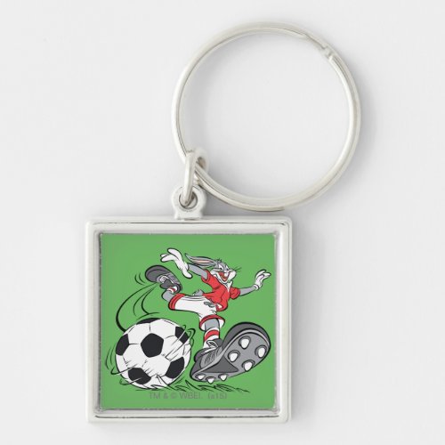 BUGS BUNNYâ Playing Soccer Keychain